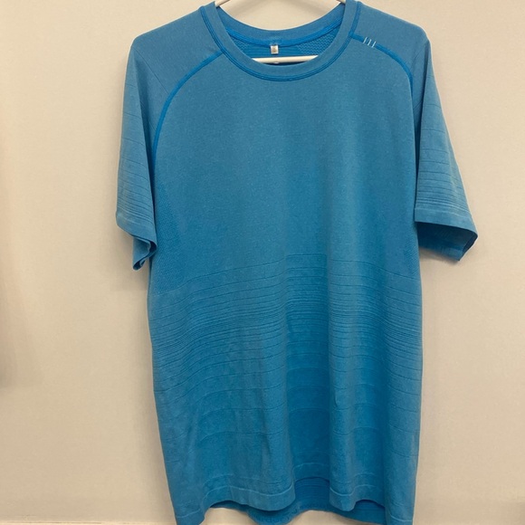 Lululemon Metal Vent Tech Short Sleeve Men’s XL Blue Athletic Gym Running Shirt - Picture 1 of 4